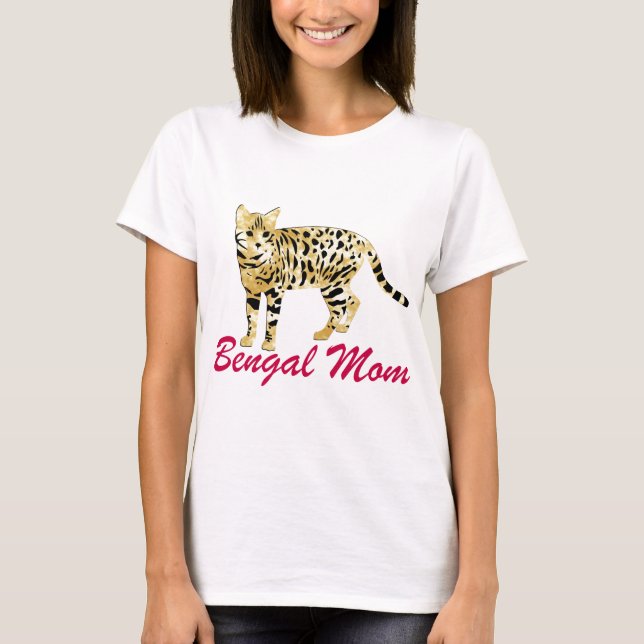 Bengal Cat Mum T-Shirt (Front)