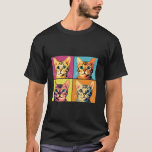 Bengal Cat Pop Art Bengal Cat Lovers Modern Cats A T-Shirt