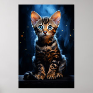 Bengal cat poster