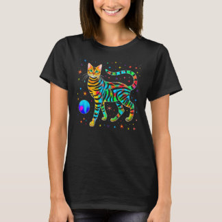 Bengal Cat Space T-Shirt