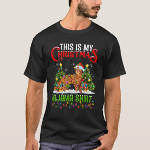 Bengal Cat Xmas Lights This Is My Christmas Pajama T-Shirt