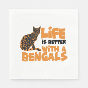 Bengal cats    napkin