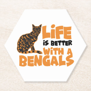 Bengal cats    paper coaster