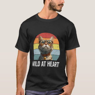 Bengal Cats WILD AT HEART Bengal Cats Lovers T-Shirt