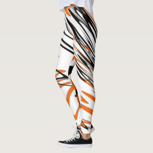 Bengal Colours Squiggly Lines Leggings