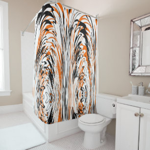 Bengal Colours Squiggly Lines Shower Curtain