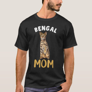 Bengal Mum Mama Cat Owner Leopard Print Kitty Kitt T-Shirt