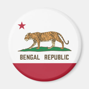 Bengal Republic Tiger Flag Bengali Pride Magnet