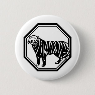 Bengal Tiger 6 Cm Round Badge