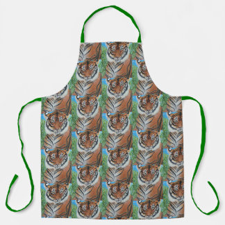 Bengal Tiger All-Over Print Apron