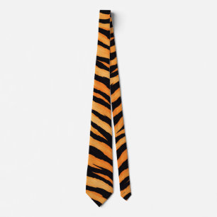 Bengal Tiger Animal Pattern Tie