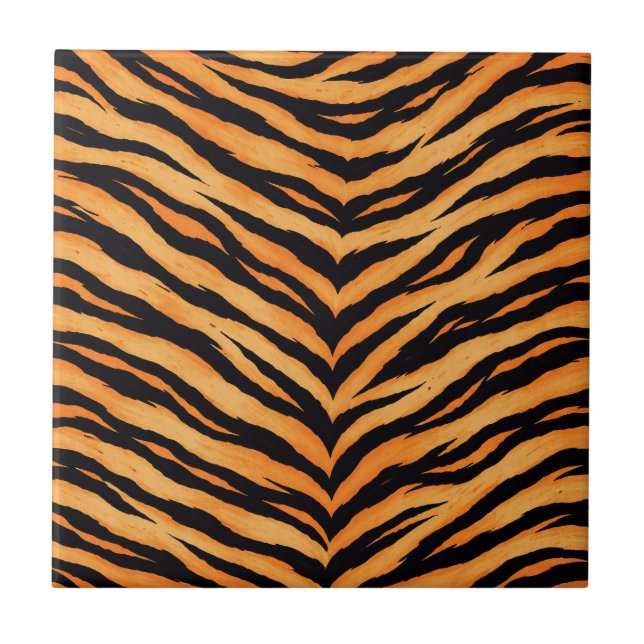 Bengal Tiger Animal Pattern Tile (Front)