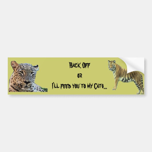 Bengal Tiger Bumper Sticker (Front)