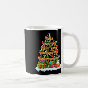 Bengal Tiger Christmas Tree Lighting Santa Bengal Coffee Mug