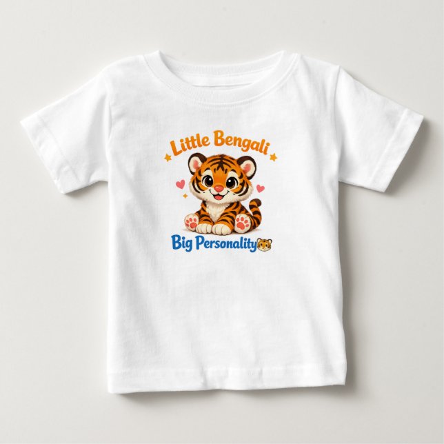 Bengal Tiger Cub Baby Bodysuit (Front)