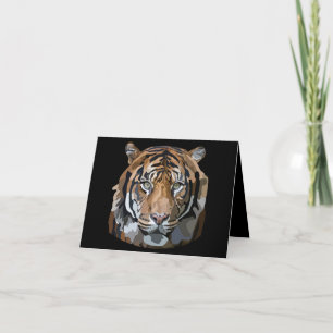 Bengal Tiger Hand Drawn Digital Art Card