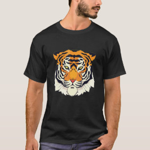 Bengal Tiger Head Fearless Big Cat Tiger Tiger Fac T-Shirt