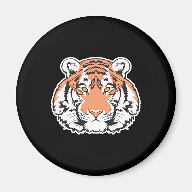 bengal tiger head magnet (Front)