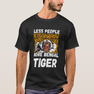 Bengal Tiger Less People Tiger Head Leopard Africa T-Shirt