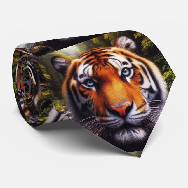 Bengal Tiger Neck Tie (Rolled)