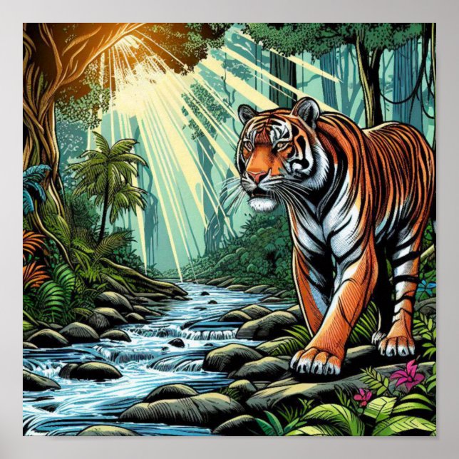 BENGAL TIGER POSTER (Front)