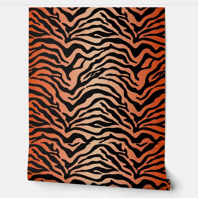 Bengal tiger print  wallpaper (Unrolling)