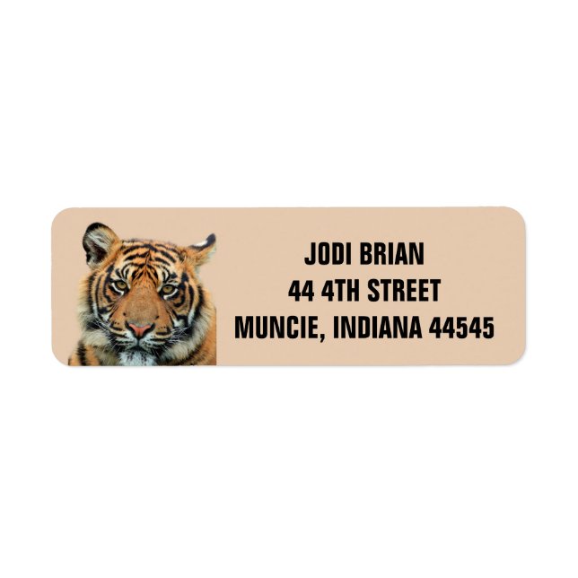 BENGAL TIGER Return Address Labels (Front)