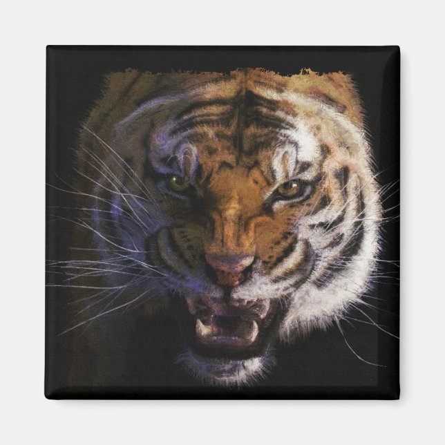 Bengal Tiger Wildlife Big Cat Lover Photo Magnet (Front)