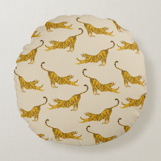 Bengal Tigers  Round Cushion (Front)