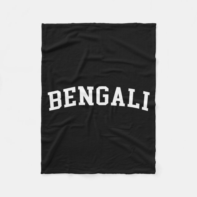 Bengali  fleece blanket (Front)