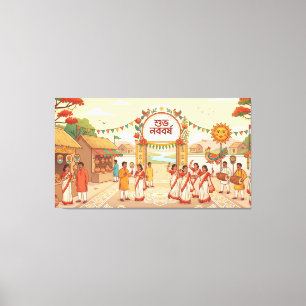Bengali New Year Canvas Print