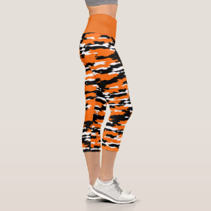 Bengals Tiger High Waisted Capris