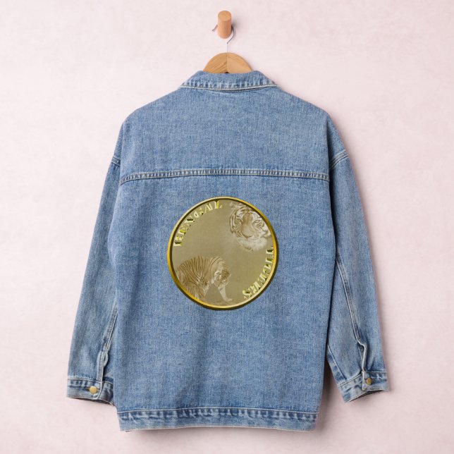 Bengals Tigers Gold Coin,  Denim Jacket (Hangar)