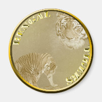 Bengals Tigers Gold Coin, 