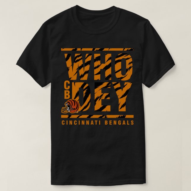 Bengals TShirtWho Dey Bengals T-Shirt (Design Front)