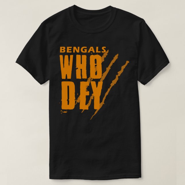 Bengals TShirtwho dey tigers bengals T-Shirt (Design Front)