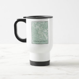 Bengaluru India City Map Minimal Design Travel Mug