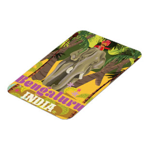 Bengaluru Indian travel poster Magnet