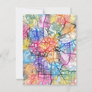 Bengaluru Karnataka City Map Postcard