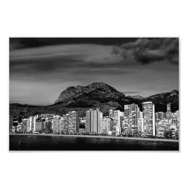 Benidorm Levante Beach Costa Blanca Spain Photo Print (Front)