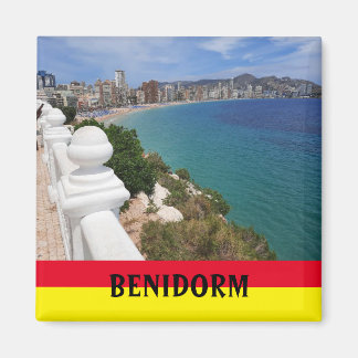 Benidorm Playa Levante Beach Spain Souvenir Magnet