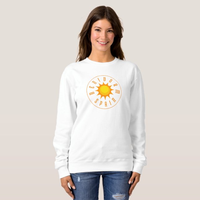 BENIDORM SPAIN SUN SWEATSHIRT (Front Full)