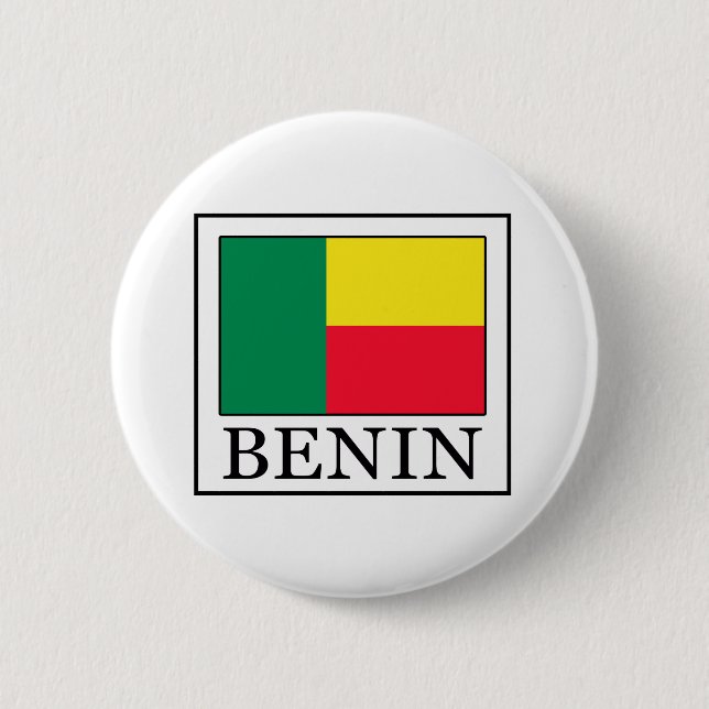 Benin 6 Cm Round Badge (Front)