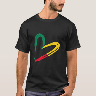 Benin Beninese Roots Beninese Pride Heart Beninese T-Shirt