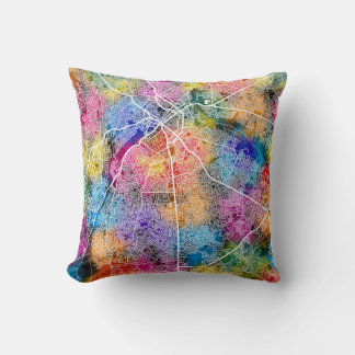 Benin City Nigeria City Map Cushion
