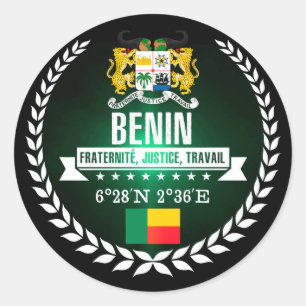 Benin Classic Round Sticker