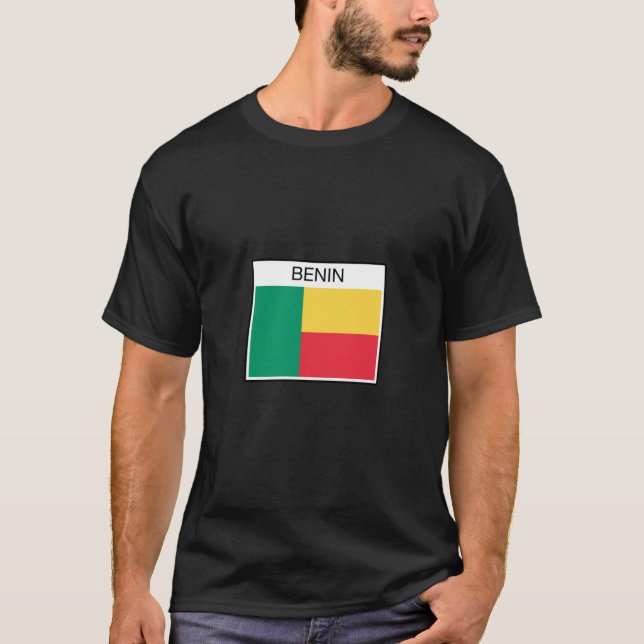 Benin Flag - Country Design T-Shirt (Front)