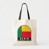 Benin Flag Emblem Distressed Vintage