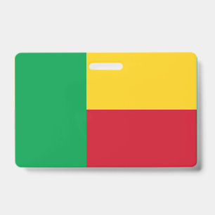 Benin flag ID badge