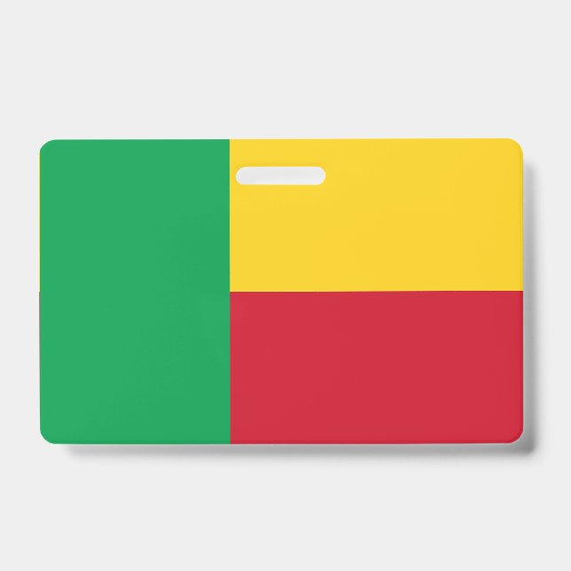 Benin flag ID badge (Front)